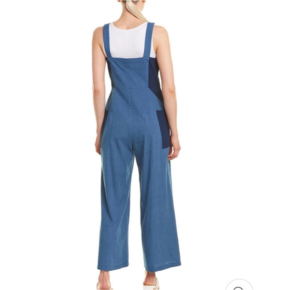 Chambray Crop Jumpsuit - Picture 4 of 12